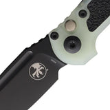 Premium Microtech Auto LUDT Gen III Button Lock Knife With 3.5in M390 Blade Jade G10 For EDC Enthusiasts by Microtech