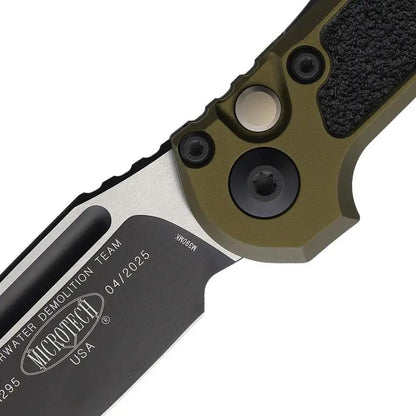 Microtech Auto LUDT Button Lock Gen III 1135-1OD Automatic Opening Two-Tone EDC Ready Bohler M390MK Blade by Microtech