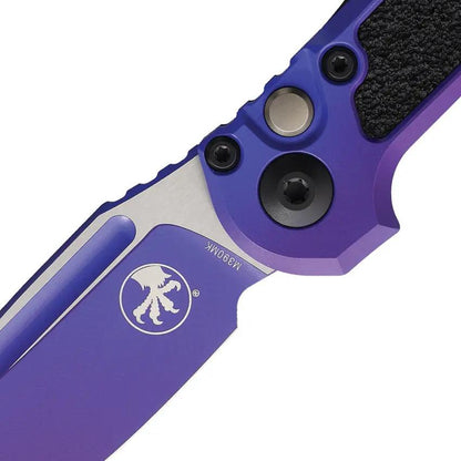 Microtech Auto LUDT Gen III Purple Aurora EDC Knife With Automatic Opening And Premium Bohler M390MK Blade by Microtech