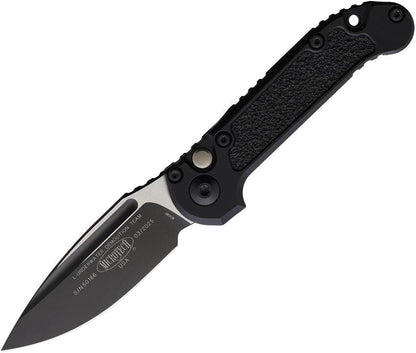 Microtech Auto LUDT Gen III 1135 1T Button Lock EDC Knife With Bohler M390MK Stainless Blade And Black Aluminum Handle by Microtech