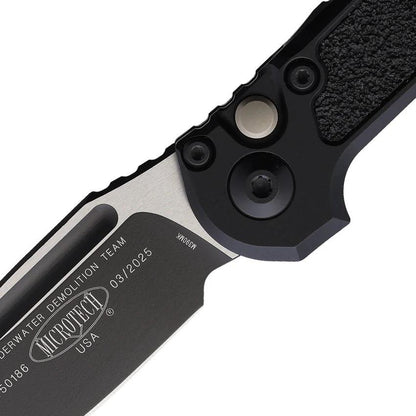 Microtech Auto LUDT Gen III 1135 1T Button Lock EDC Knife With Bohler M390MK Stainless Blade And Black Aluminum Handle by Microtech