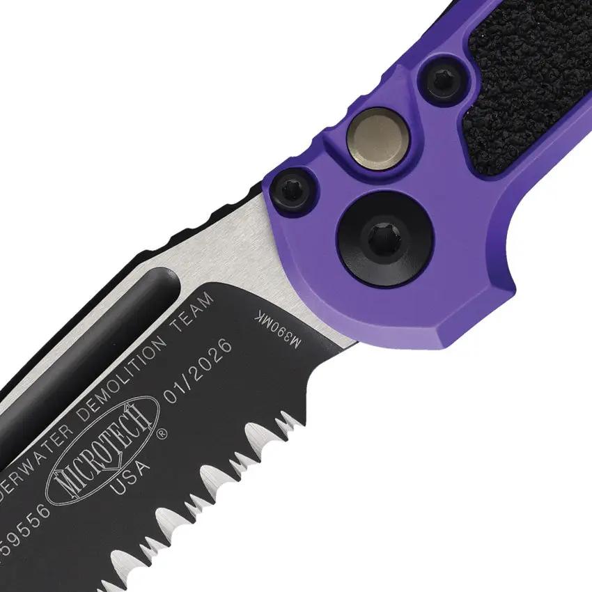 Microtech Auto LUDT Button Lock Gen III Knife 1135-2PU Tactical EDC For Knife Enthusiasts by Microtech