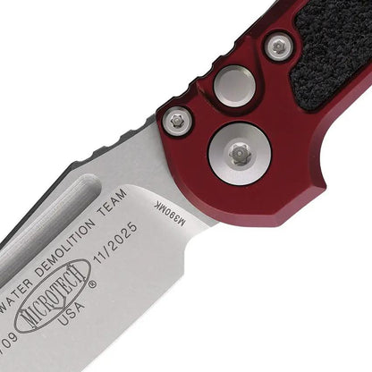 Microtech Auto LUDT Button Lock Gen III 113610MR Knife 3.5Inch Blade M390 Merlot Aluminum EDC Tactical by Microtech