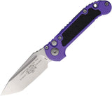 Microtech Auto LUDT GenIII 3.5in M390MK Blade Purple Aluminum Handle Automatic Opening EDC Knife by Microtech