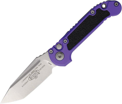 Microtech Auto LUDT GenIII 3.5in M390MK Blade Purple Aluminum Handle Automatic Opening EDC Knife by Microtech