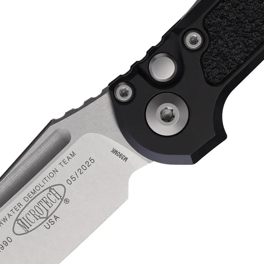 Microtech Auto LUDT Gen III 1136-10 EDC Knife With Button Lock Stonewash M390 Blade by Microtech