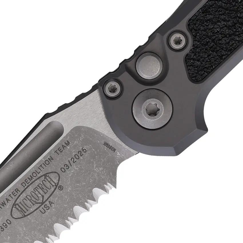 Microtech Auto LUDT Gen III Knife Automatic Opening EDC Ready Aluminum Handle Bohler M390MK Partially Serrated Tanto by Microtech