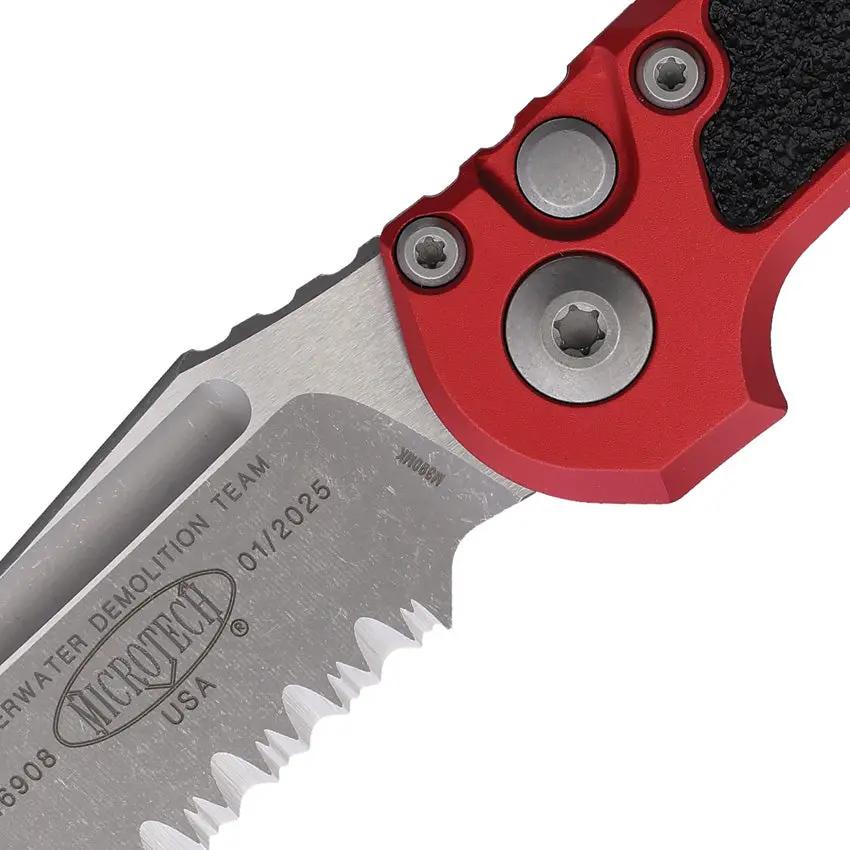 Microtech Automatic Opening LUDT Button Lock Gen III EDC Tactical Knife With Apocalyptic Finish by Microtech