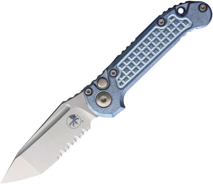 Microtech Auto LUDT Marfione Select 113611FRMS6 Automatic Knife Ice Blue Titanium Handle M390MK Blade EDC Pros by Microtech
