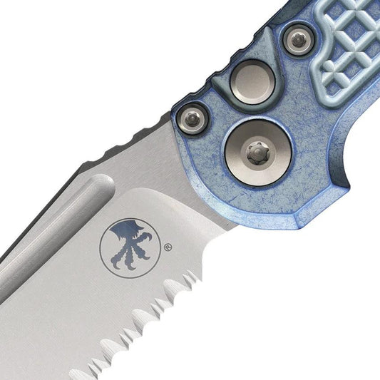 Microtech Auto LUDT Marfione Select 113611FRMS6 Automatic Knife Ice Blue Titanium Handle M390MK Blade EDC Pros by Microtech