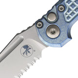 Microtech Auto LUDT Marfione Select 113611FRMS6 Automatic Knife Ice Blue Titanium Handle M390MK Blade EDC Pros by Microtech