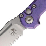 Microtech Auto LUDT Marfione Select 1136 11MS9 Knife With Automatic Opening Purple Haze Handle Collector Edition by Microtech