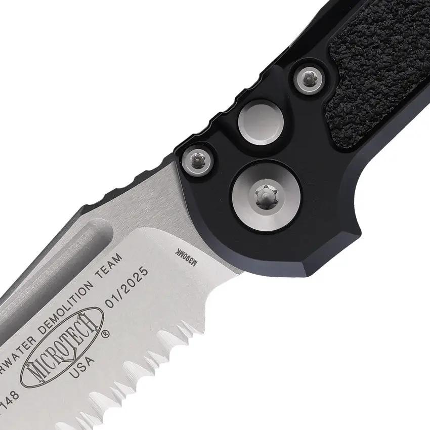 Microtech Auto LUDT Gen III 1136 11 Automatic Knife With 3.5in M390 Blade Black Handle EDC Tactical by Microtech