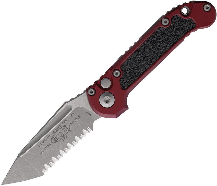 Microtech Auto LUDT Button Lock Gen III 1136-12APMR Automatic Opening Knife for EDC Enthusiasts by Microtech