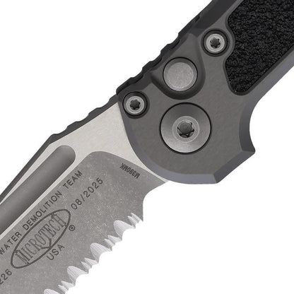Microtech Auto LUDT Gen III Button Lock Knife Automatic Opening 4.5in Closed 3.5in M390 Serrated Tanto For Tactical by Microtech