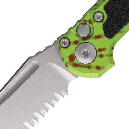 Microtech Auto LUDT Button Lock Gen III Tactical EDC Knife 4.5in Closed 3.5in M390MK Serrated Tanto by Microtech