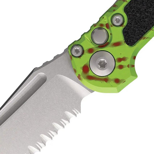 Microtech Auto LUDT Button Lock Gen III Tactical EDC Knife 4.5in Closed 3.5in M390MK Serrated Tanto by Microtech