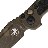 Microtech Auto LUDT Gen III Button Lock Tactical Knife With M390 Blade Badlands Camo For Tactical Knife Enthusiasts by Microtech