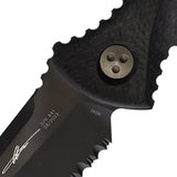 Microtech Socom Alpha Mini S E DLC Blade With Carbon Fiber Handle Premium Compact Tactical Knife For Collectors by Microtech
