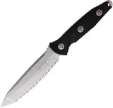 Microtech Socom Alpha Tactical Knife Stonewash Tanto Blade 10.5in Black G10 Handle With Extended Tang And Kydex Sheath by Microtech