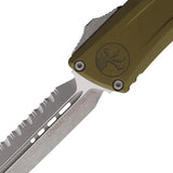 Microtech Auto Combat Troodon DE Gen III 1142-12APOD Tactical Auto Knife With Glass Breaker For EDC Enthusiasts by Microtech