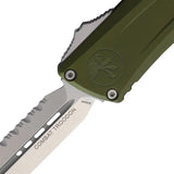 Microtech Auto Combat Troodon DE Gen III 1142 12OD OD Green Aluminum Handle M390MK Serrated Blade Automatic Opening EDC by Microtech