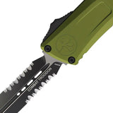 Microtech Combat Troodon Auto Knife Gen III 1142 2OD M390MK Blade OD Green Aluminum Handle Glass Breaker EDC Elite by Microtech
