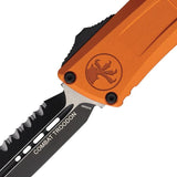 Microtech Auto Combat Troodon DE Gen III Knife Automatic Opening Orange Aluminum Handle EDC by Microtech