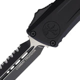 Microtech Auto Combat Troodon DE Gen III 1142-3T Knife With M390 Blade Black Aluminum Handle For Tactical Enthusiasts by Microtech