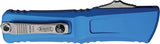Microtech Troodon SE Gen III Automatic EDC Knife With 4 Inch Stonewashed Blade Blue Aluminum Handle by Microtech