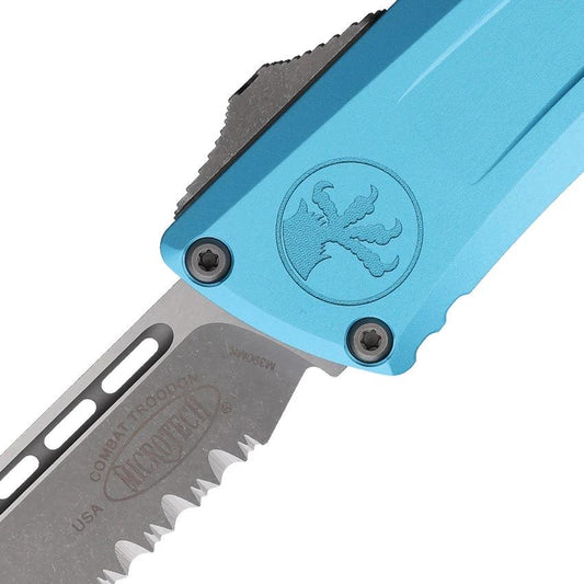 Microtech Auto Combat Troodon SE Gen III 1143 11APTQ Rapid One Hand Deployment Tactical Knife for Collectors by Microtech