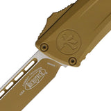 Microtech Auto Combat Troodon SE Gen III Automatic Knife With Tan Cerakote And Aluminum Handle For Pros And Collectors by Microtech