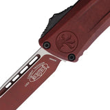 Microtech Auto Combat Troodon SE Gen III Automatic Knife With 4 Inch Steel Blade Weathered Crimson For Collectors by Microtech
