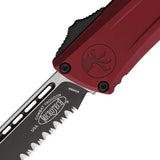 Microtech Troodon Auto Combat Knife SE Gen III 1143 2MR Two Tone Partially Serrated Blade Glass Breaker Tactical Pros by Microtech