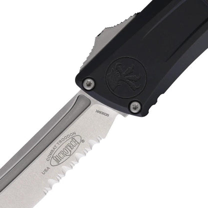 Microtech Auto Combat Troodon Gen III Knife Automatic Opening 5.5in Closed 4in M390MK Blade For Tactical EDC Enthusiasts by Microtech