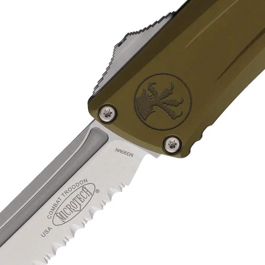 Microtech Auto Combat Troodon Gen III 1144-12OD Tactical Knife With Automatic Opening And M390 Blade by Microtech