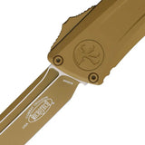 Microtech Auto Troodon Combat Knife Gen III 1144 1CRA With Tan Cerakote M390 Blade For EDC Enthusiasts by Microtech