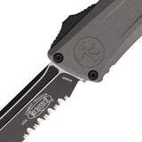 Microtech Auto Troodon T E Gen III Knife Automatic Opening M390 Blade Aluminum Handle Partially Serrated For Enthusiasts by Microtech
