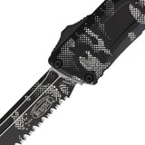 Microtech Auto Opening Combat Troodon Gen III Tactical Knife With M390MK Blade Pixel Camo 5.38in Closed For EDC Pros by Microtech