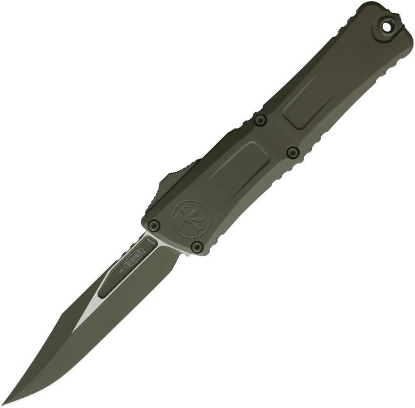 Microtech Auto Combat Troodon SE Gen III 1146-1COD EDC Knife For Collectors 4In M390 Bowie OD Green Cerakote by Microtech