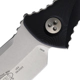 Microtech Socom Alpha Mini TE SW 114M10 Premium Tactical Fixed Blade Knife With M390 Full Tang Black G10 Handle by Microtech
