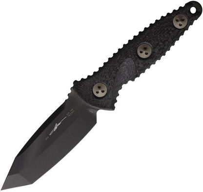 Microtech Socom Alpha Mini Tactical Knife DLC Coated Tanto Blade Carbon Fiber Handle Full Tang For Tactical Enthusiasts by Microtech