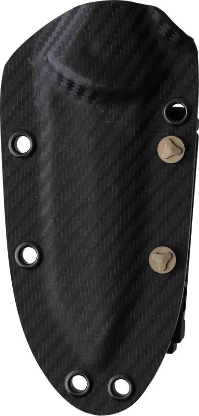 Microtech Socom Alpha Mini TE CF Serrated Tactical Tanto Knife With Carbon Fiber Handle Extended Tang Kydex Sheath by Microtech