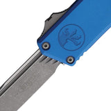 Microtech Auto Scarab II Gen III Executi Automatic Knife Apocalyptic M390 Blue Handle For Collectors by Microtech