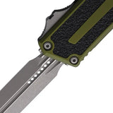 Microtech Auto Scarab II OTF Knife Gen III 1180 10APOD Double Edge M390MK Tactical Blade for EDC OD Green Handle by Microtech