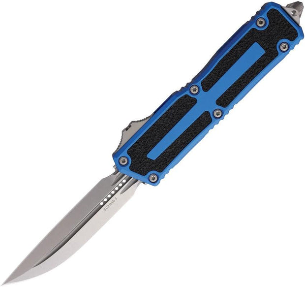 Microtech Scarab II OTF Gen III Automatic Knife 5.75in Closed 3.9in Double Edge M390 Blade For Tactical Enthusiasts by Microtech