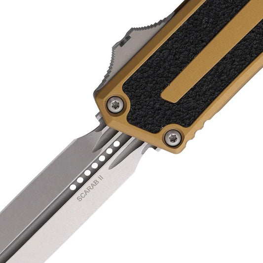 Microtech Auto Scarab II OTF Gen III 1180 10TA Premium Automatic EDC Knife With Stonewashed M390 Blade by Microtech