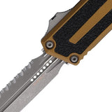 Microtech Auto Scarab II OTF Knife Gen III 1180 12APTA Apocalyptic M390 Double Edge Glass Breaker EDC Tactical by Microtech