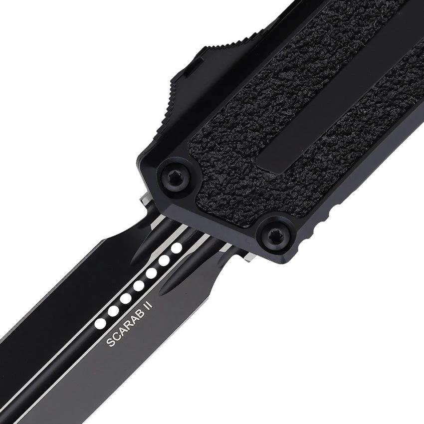 Microtech Auto Scarab II OTF Gen III DE 1180-1T Tactical Automatic Opening Knife For EDC Enthusiasts 3.9in M390MK by Microtech