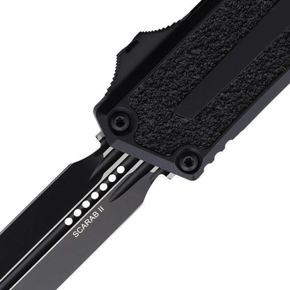 Microtech Auto Scarab II OTF Gen III DE 1180-1T Tactical Automatic Opening Knife For EDC Enthusiasts 3.9in M390MK by Microtech